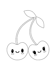 Did you scroll all this way to get facts about kawaii cute disney? Kawaii Cherry Coloring Pages 2 Free Kawaii Food Coloring Sheets 2020