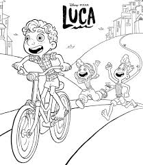 The video game cars 2: Luca Characters Coloring Page Free Printable Coloring Pages For Kids