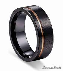 Mens Wedding Band Made From Black Zirconium A Lightweight And Highly Durable Material That Black Wedding Rings Black Zirconium Wedding Ring Black Wedding Band