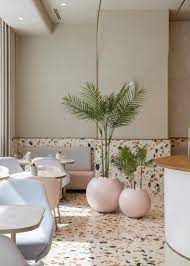 H2r Uses Italian Terrazzo To Create Timeless Design For New Cafe In The Dubai Mall De Italian Interior Design Restaurant Interior Design Cafe Interior Design