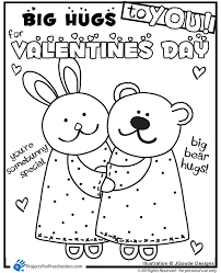 These bunny rabbit coloring pages are my latest addition to our coloring pages of animals series, which are big sets of animal coloring pages sorted by species. Printable Valentine Bunny Bear Hugs Coloring Page From Valentines Day Coloring Page Valentine Coloring Pages Valentine Coloring Sheets