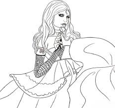 The vampire diaries coloring book: Vampire Princess Coloring Pages Coloring And Drawing