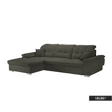 Sofa mit leicht verstellbarer armlehne. Ecksofa Juseppe Mit Regulierbarer Ruckenlehne