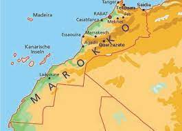 Marokko hat mehrere schöne städte am meer, doch casablanca ist die größte und kulturell einflussreichste. Marokko Karte Landkarte