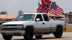 Nascar is one of the most popular sports in america today, ranking only behind football in its numbers in races, there is a simple system of 5 different colored flags to mean different things. Confederate Flags Fly Outside Nascar Speedway In Alabama Sportsnet Ca