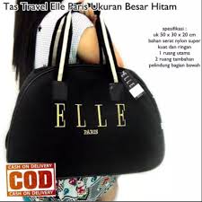 Meiki tas unik big 36. Tas Wanita Jinjing Elle Tas Pakaian Jumbo Hitam Shopee Indonesia