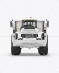 Download Articulated Hauler Mockup Back Half Side View In Vehicle Mockups On Yellow Images Object Mockups PSD Mockup Templates