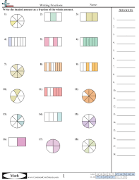 Decomposing fractions activity working on fractions? Fraction Worksheets Free Distance Learning Worksheets And More Commoncoresheets