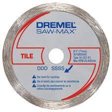 The us540 tile wheel cuts most tiles and masonry materials with ease and precision and Dremel Saw Max 3 In Diamond Tile Wheel Sm540 The Home Depot
