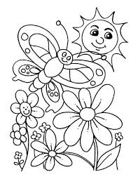 Everybody Is Happy When Spring Is Here Coloring Page Spring Coloring Pages Spring Coloring Sheets Spring Pictures To Color