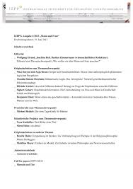 IZPP 8. Ausgabe 12013 - Internationale Zeitschrift für Philosophie ...