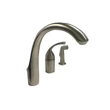 My new kohler bath faucets with vibrant brushed nickel finish look awful, too, like the picture from yana b. Kohler K 10430 Bn Brushed Nickel Kitchen Faucet With Spray