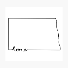 A redistricting committee of 14 republicans and two democrats was picked wednesday during a meeting of legislative management, by a panel of lawmakers that handles the legislature's business between sessions. North Dakota Home State Outline Poster By Jamiemaher15 Redbubble