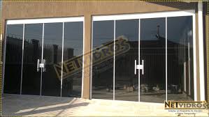 Porta 4 Folhas Em Vidro Cristal Temperado Fume Com Puxador H Portadevidro Fume Vidroescuro Portacompuxador Portagarage Porta Garagem Porta De Vidro Vidro