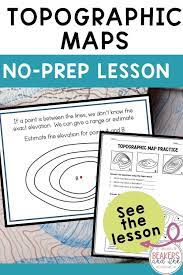 Topographic Map No Prep Lesson In 2021 Topographic Maps Lesson Lesson Vocabulary Word Walls