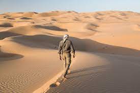 The whole of scripture is desert themed. This Italian Explorer Is Attempting To Walk 1200km Across The Arab Desert Gq Middle East