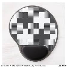 Black And White Mouse Pad Black And White Abstract Geometric Pattern Gel Mouse Pad Zazzle Com Black White Abstract Black White Abstract