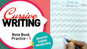 Handwriting techniques programmes and books and solutions. Cursive Writing Writing Note Book Practice 1 Cursive Writing For Beginners English Handwriting Youtube