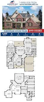 House Plan 699 00282 European Plan 4 258 Square Feet 4 Bedrooms 3 5 Bathrooms Porch House Plans European House Affordable House Plans
