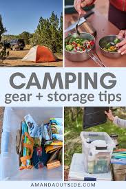 Learn how to build fire, make your own tent and what to bring on your camping trip! Car Camping Organization Camp Gear Storage Tips And Hacks Amanda Outside