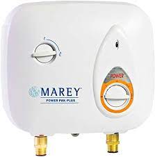 Marey tankless water heater gas. Marey Power Pak Plus Tankless Electric Water Heater 220 Volt Amazon Com