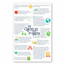 Fun trivia questions this category is for questions and answers related to latter day saints, as asked by users of funtrivia.com. Articles Of Faith Poster In Lds Kids On Ldsbookstore Com