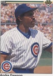 1990 Upper Deck Card, #357 Andre Dawson Hall of Fame, Chicago Cubs