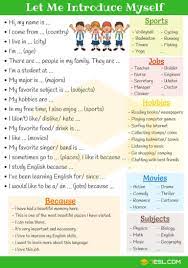 how to introduce yourself confidently self introduction tips samples 7esl english teaching materials teach english to kids learn english