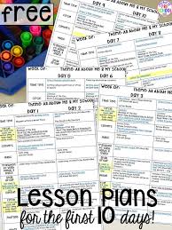First 10 Days Of School Lesson Plans And More Pocket Of