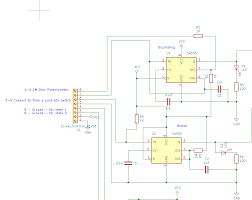 The 4rth circuit diagram shows the standard ic 555 adjustable timer circuit having two sets of timing ranges and an output relay for toggling the desired load. Small Ripple In 555 Timer Output When Connected With A 2nd 555 Timer Chip Electrical Engineering Stack Exchange