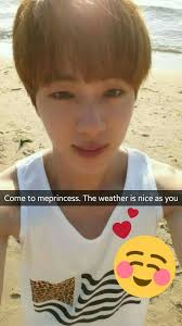 Spontaneous, adventurous, and just great fun to be around, jin brings enthusiasm to your romantic relationship to ensure that it is never boring . Your Boyfriend Seokjin Miss You And Will Meet You On The Beach Kpopsnapani Bts Jin Bts Scenarios Bts Imagine Bts Snapchats