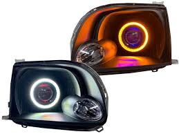The innovative looks of toyota vehicles offers powerful performance and sound resale value. 2000 2006 Toyota Tundra Custom Black Retrofit Led Projector Headlights