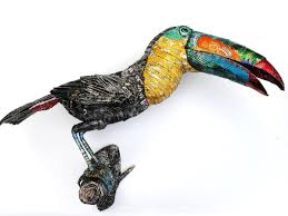 Amazing animals and beautiful birds made out of rubbish go