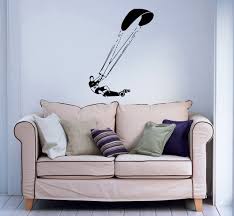 Wall Vinyl Decals Kite Surfing Kitesurfing Sport Sticker Art Home Modern Stylish Interior Decor For Any Room H Mural Design Vinyl Wall Decals Stylish Interiors