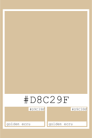 Golden Ecru D8c29f Color Hex Codes And