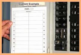 Customize your electrical panel labels to provide all of the necessary instructions to operate equipment. 31 Circuit Breaker Panel Label Template Freeware Labels Database 2020