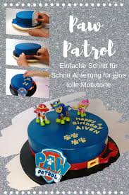 Paw Patrol Kuchen Motivtorte Tutorial Die Torte Paw Patrol Kuchen Motivtorte Paw Patrol Torte
