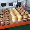 With these miniature desserts, your guests can choose from a selection of various pastries without the pressure of committing to a thick slice of cake. 1