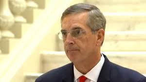 Georgia secretary of state holds briefing