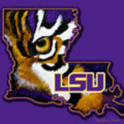Tickets to games, events and more! Lsu Louisiana Tiger Eye Painting By Stacey Blanchard