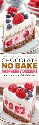No Bake Chocolate Raspberry Dessert Cakescottage Recipe Raspberry Desserts Chocolate Raspberry Desserts Easy Summer Desserts
