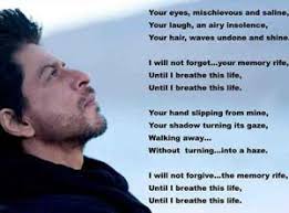 Mein herz schlägt für shah rukh khan. The Very Same Poem Jab Tak Hai Jaan Bollywood Quotes Film Quotes Shah Rukh Khan Movies
