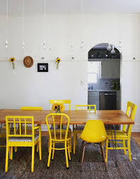 mismatched dining chairs