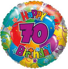 Bol Com Folie Ballon 70 Happy Birthday 45 Cm Helium Ballon Verjaardag 70 Jaar 45 Cm