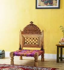Buy Visaya Low Height Chair In Natural Finish By Mudramark Online Accent Chairs Accent Chairs Furniture Pepperfry Product Chair Decorative Chair Drawing Room Interior Design
