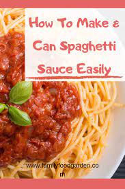 Home Canning Spaghetti Sauce Recipes Family Food Garden Recipe Homemade Spaghetti Sauce Spaghetti Sauce Recipe Homemade Spaghetti