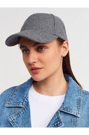 Gray wool baseball cap 2025
