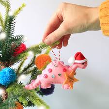 Very open and airy, not so traditionally christmas looking. Personalised Dinosaur Tree Decoration By Miss Shelly Designs Notonthehighstreet Com
