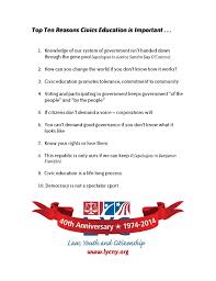 Biology For A Changing World 3rd Edition Chapter 1 Top Ten Reasons Civic Education Is Important Civics Education School Notes Education