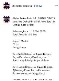 Maybe you would like to learn more about one of these? Cara Daftar Mudik Gratis 2020 Dari Dishub Bekasi Asik Liburan